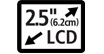 2.5 LCD Screen : Preview then print - Before printing, preview and fine tune your images using the 2.5