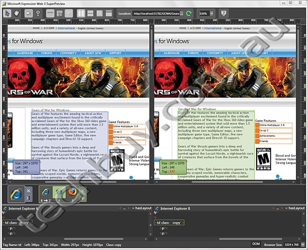 Visual Diagnostics (SuperPreview)