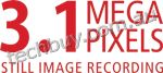 3.1 Megapixels Still Image Recording
