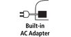 Built-in AC Adapter
