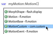 Enhanced ActionScript editor