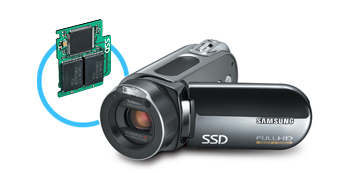  the world's first SSD (Solid State Drive) camcorder 