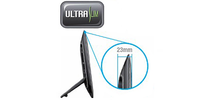  Ultra slim design 