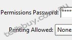 Passwords and permissions
