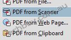 Scanning to PDF