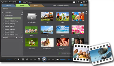Universal movie player PowerDVD 10 plays more video formats and enhances the playback of home videos too