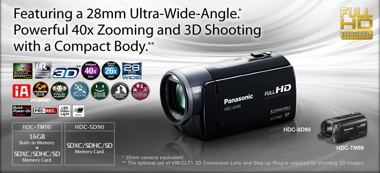 Featuring a 28mm Ultra-Wide-Angle. Powerful 40x Zooming and 3D Shooting with a Compact Body.