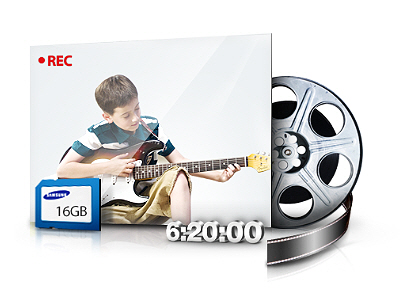  Extend your memories with extended recording time 