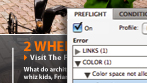 Live Preflight in InDesign
