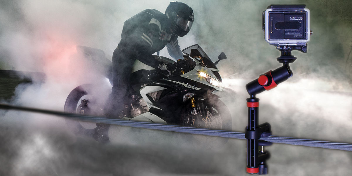 Action Clamp & Locking Arm in action