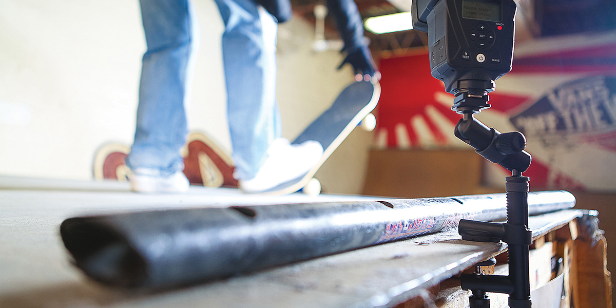 Flash Clamp with Locking Arm in action