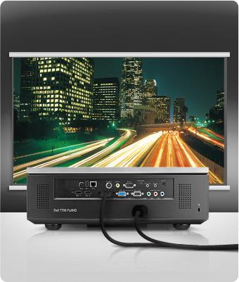 Dell 7700FullHD Projector - Step up to executive level connectivity