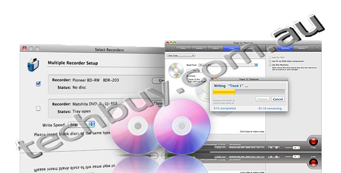 Copy CDs, DVDs and Blu-ray Discs ? even faster with multiple drives
