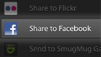 Quickly share on Facebook