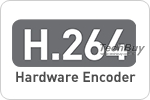 Built-in H.264 encoder