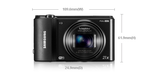 Dimension of SAMSUNG WB850F
