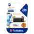Verbatim 256GB Pinstripe USB 3.0 Drive Black