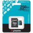 Kingston 256GB Canvas Go! Plus SDCG4 Class 10/UHS-I (U3) V30 microSDXC - 200 MB/s Read - 160 MB/s Write